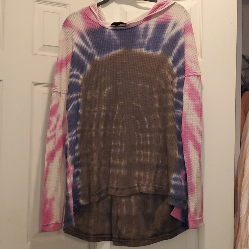 BNWOT Tea Party- Tie Dye Long Sleeve Knit Top